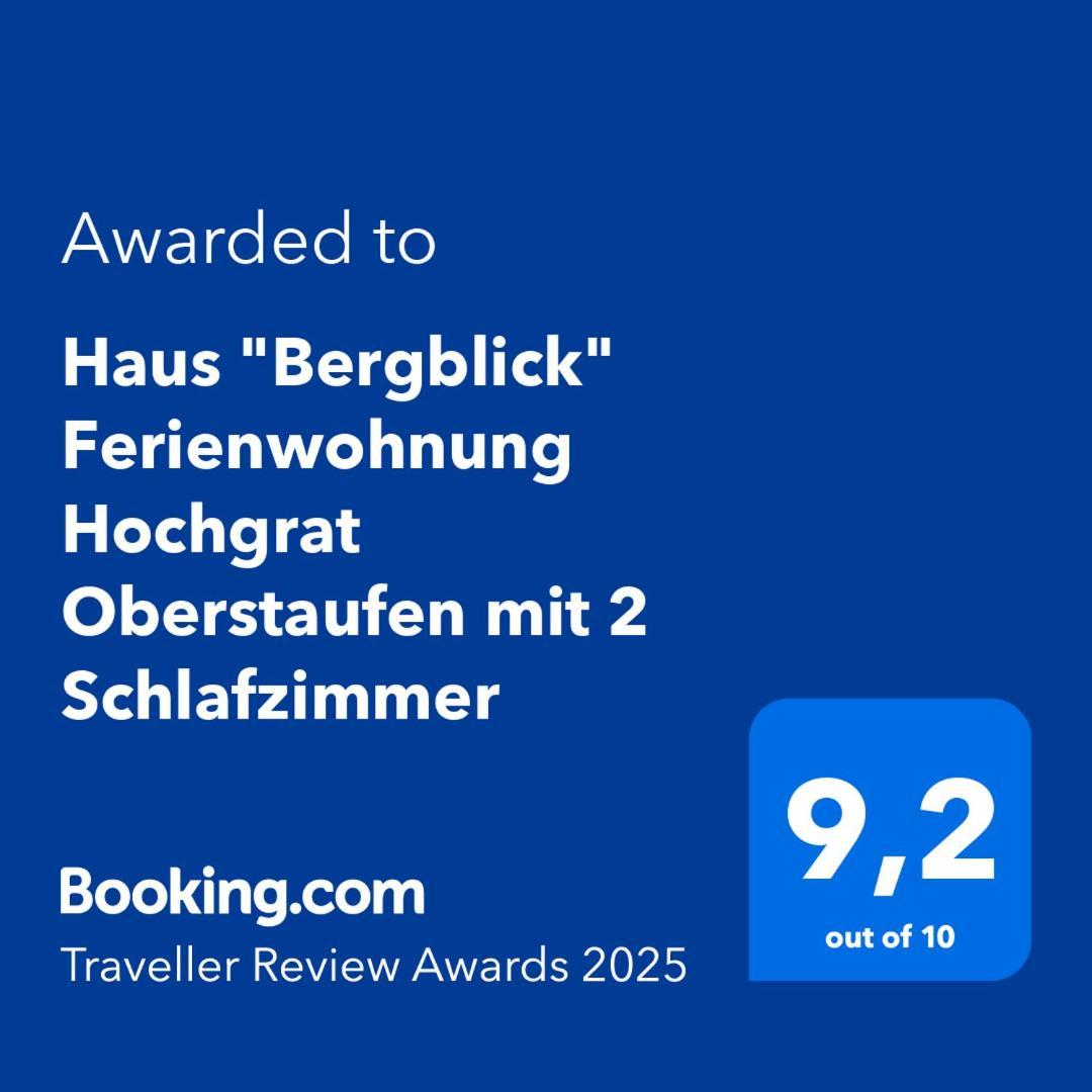 Haus "Bergblick" Ferienwohnung Hochgrat Oberstaufen Mit 2 Schlafzimmer Экстерьер фото